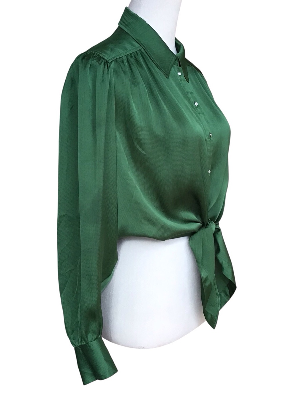 Ba&Sh Féria Tie Shirt in Vert - Picture 11 of 11